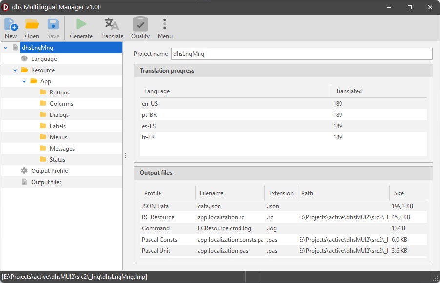 Project Navigator & Translation Dashboard