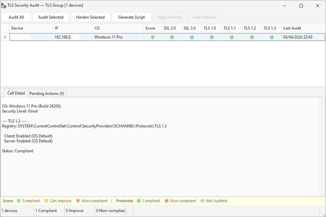 TLS/SSL Security Audit